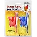 Barbuzzo Bombs Away Beer Bomb, Red/Blue