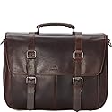 Mancini Leather Goods Single Compartment 15" Laptop Briefcase with RFID Secure