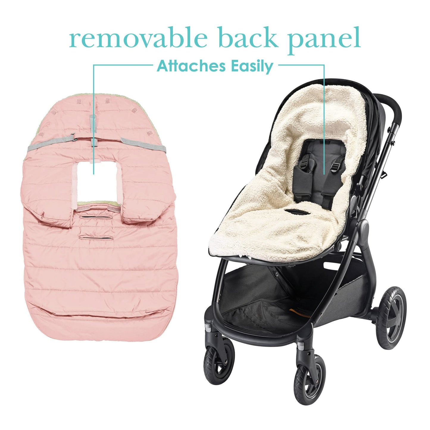 JJ Cole Bundle Me Winter Toddler Car Seat Cover and Bunting Bag - Urban - Weather Resistant Baby Carrier Cover - Stroller Accessories and Winter Baby…