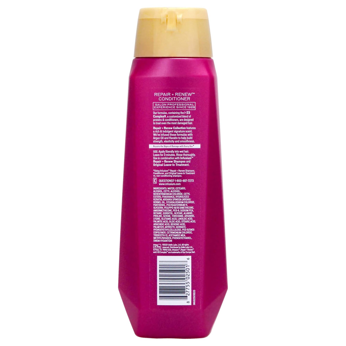 Infusium Repair and Volumize Conditioner - Hair Conditioner with Collagen and Hyaluronic Acid - Plumps Hair, Reduces Brittleness and Frizz - 13.5 oz
