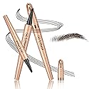 Ursoulney Eyebrow Pen - Upgraded 3D Liquid Eye Brow Microblading Pencil With Micro 4 Point Lift & Brow Pen Snatch, Long-Lasting Waterproof (Dark…