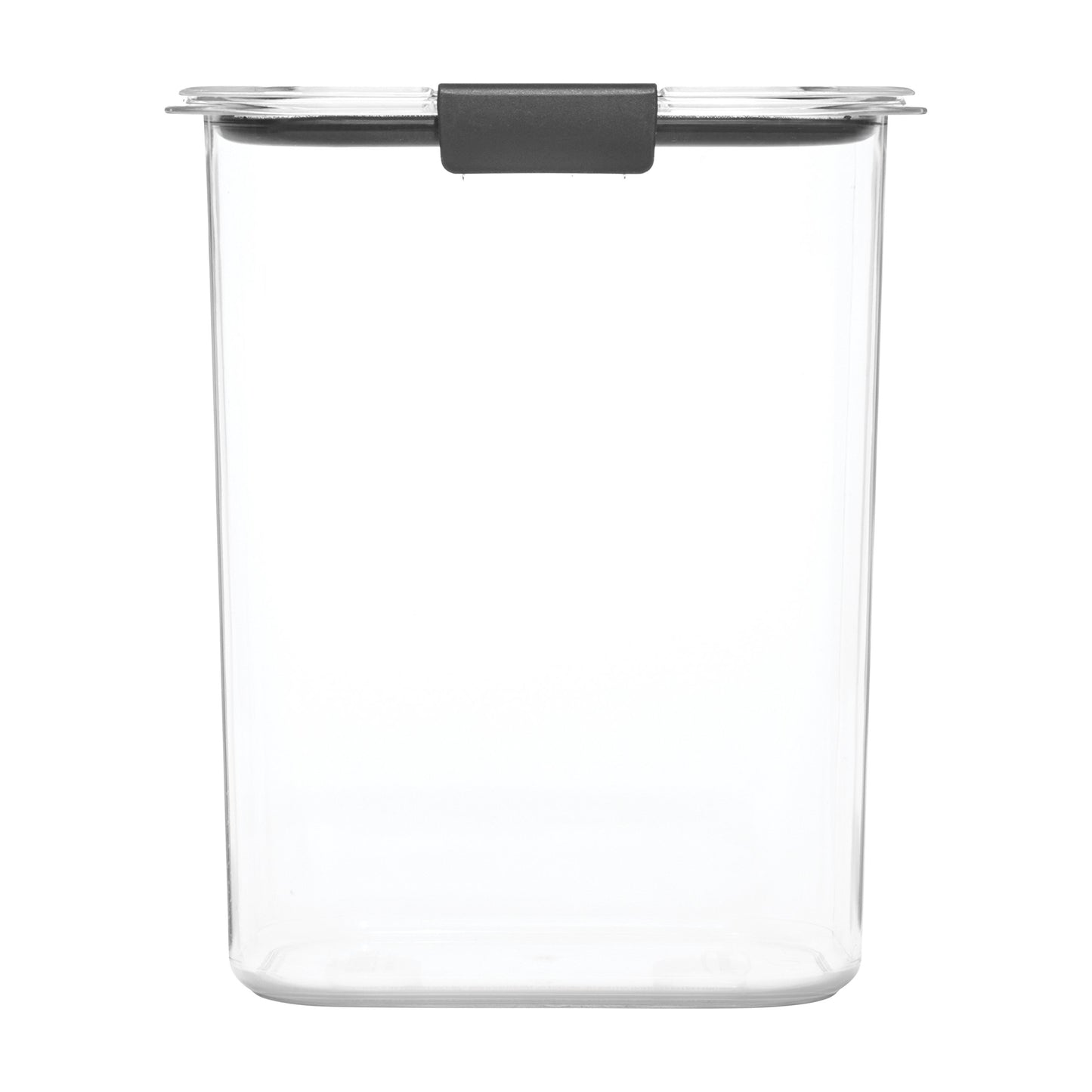 Rubbermaid Brilliance 16-Cup Airtight Food Storage Container with Lid Clear/Grey - optimal for pantry organization flour sugar and food storage