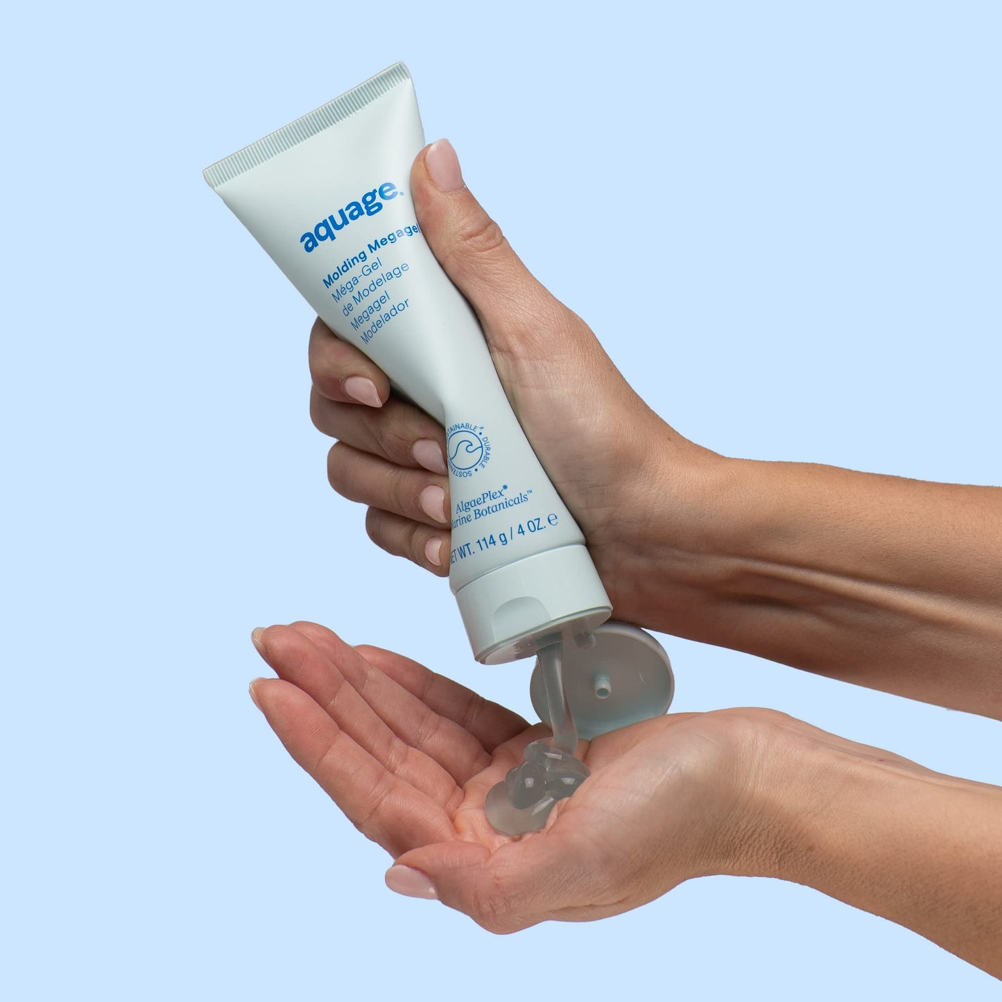 Aquage Molding Megagel - Professional Firm-Hold Styling Gel for Wet Looks, Sculpted Blowouts & High-Gloss Finish - Lightweight, Non-Flaking