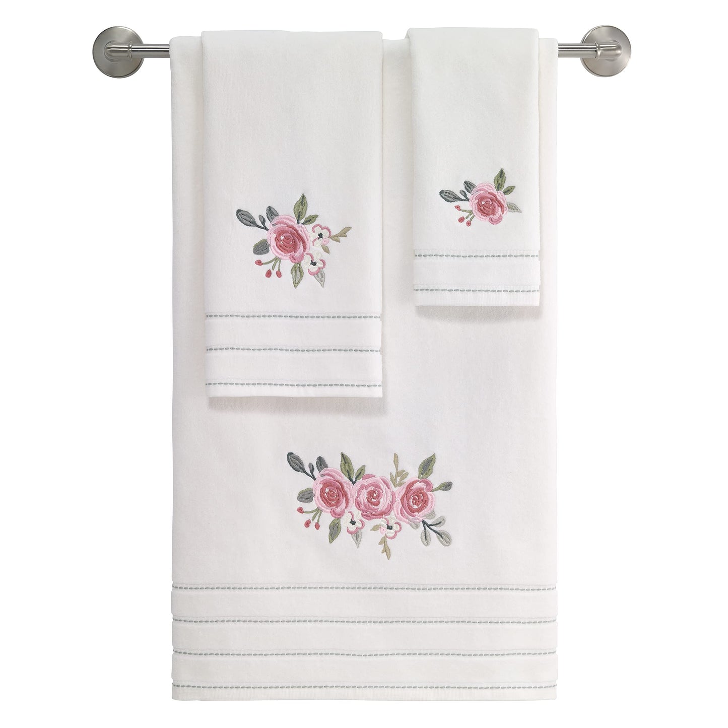 Avanti Linens - Hand Towel, Soft & Absorbent Cotton Towel (Spring Garden Collection)