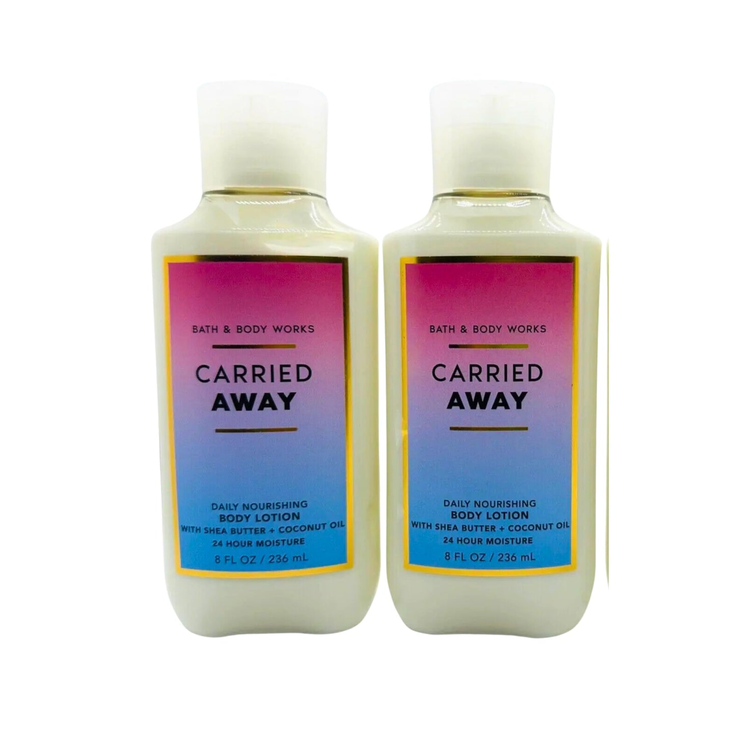 Bath & Body Works Daily Nourishing Body Lotion, Set of 2, 8oz Each (Carried Away)