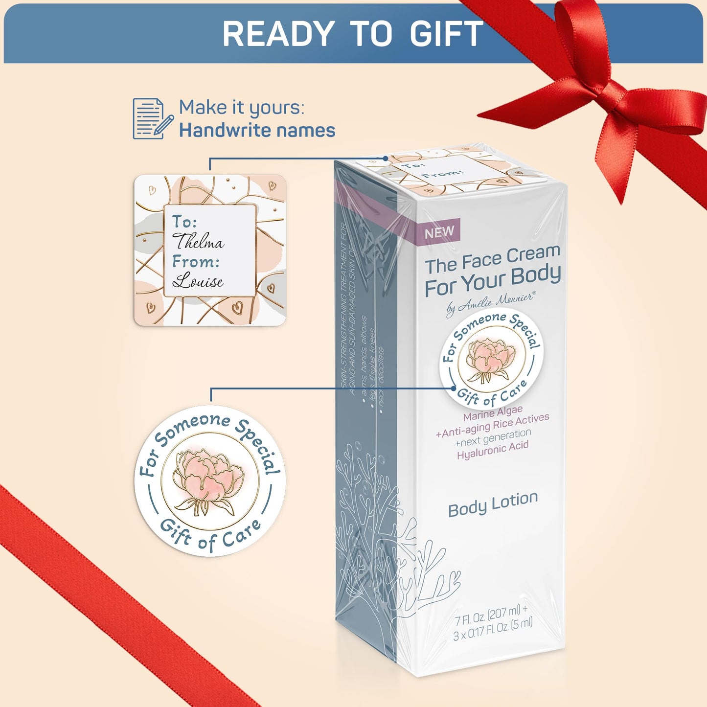 Crepe Firming Advanced Cream - European Hi-tech Skin care - Hyaluronic Acid in the 50-3000 kDa Molecular Spectrum - Tightening & Lifting Collagen