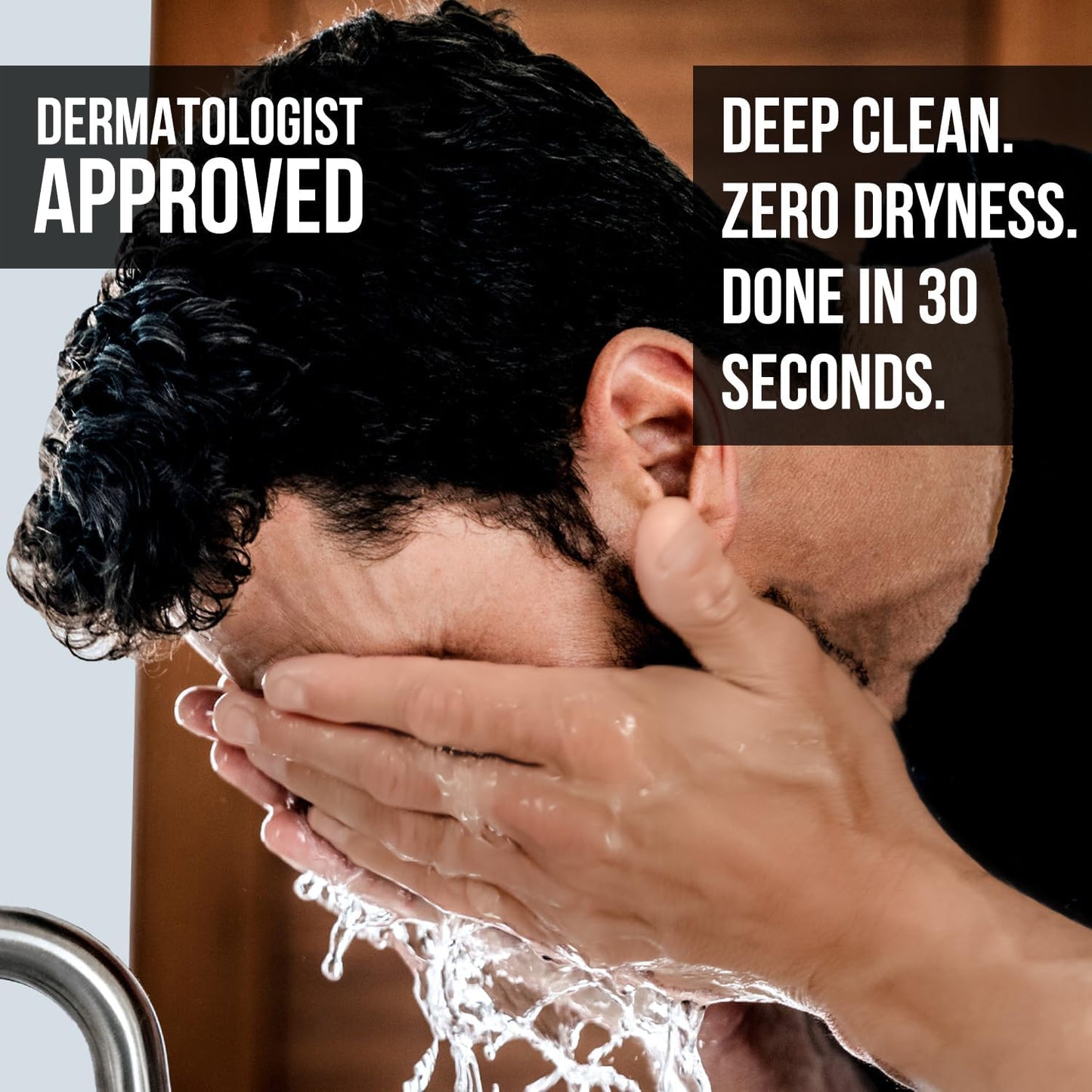 RUGGED & DAPPER - Daily Mens Face Wash + Scrub - 5 Month Supply - Deep Exfoliating Cleanser - Prevents Breakouts - Acne Face Wash Men's - USA Made