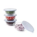 OXO 11205500 Good Grips 8-Piece Glass Prep Bowl Set, One Size, Clear