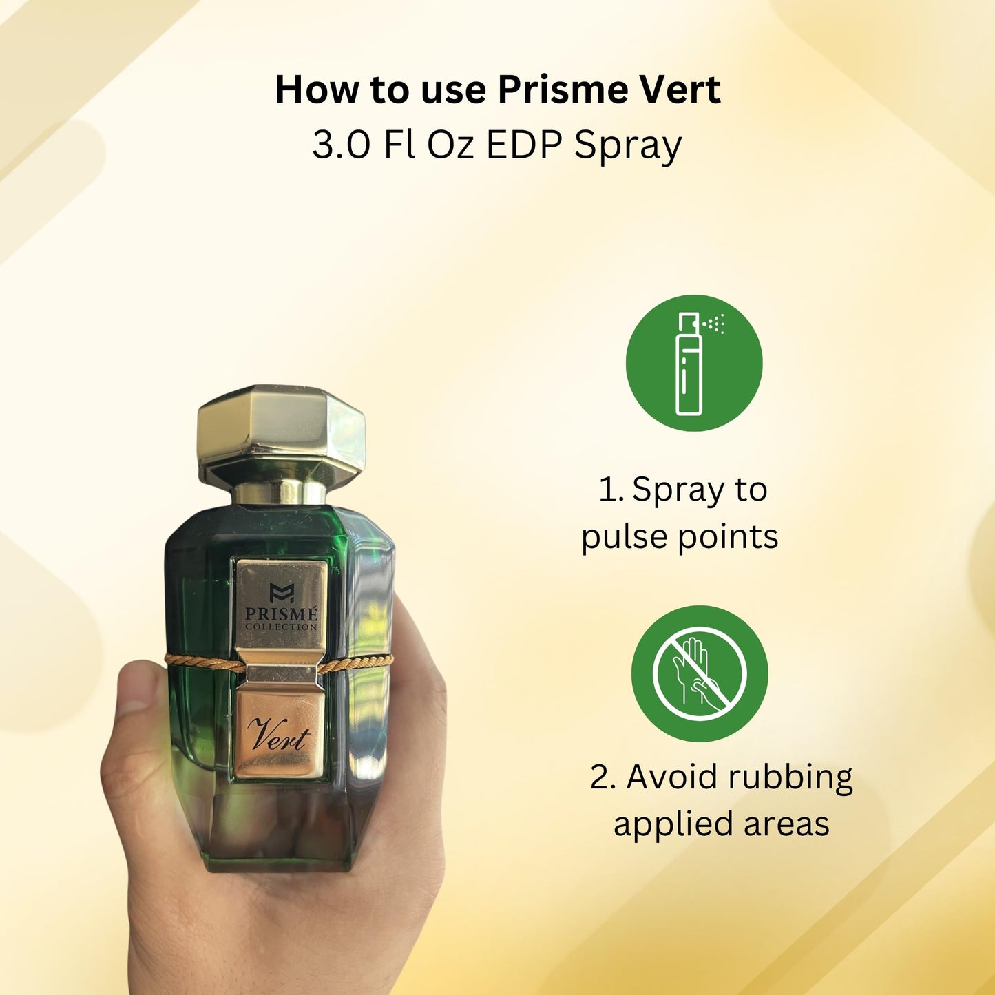 Patek Maison Prismé Vert Eau de Parfum with Notes of Tangerine, Lemon, Jasmine, Fig & White Musk - Citrus Brightness Floral Harmony and Refined Green