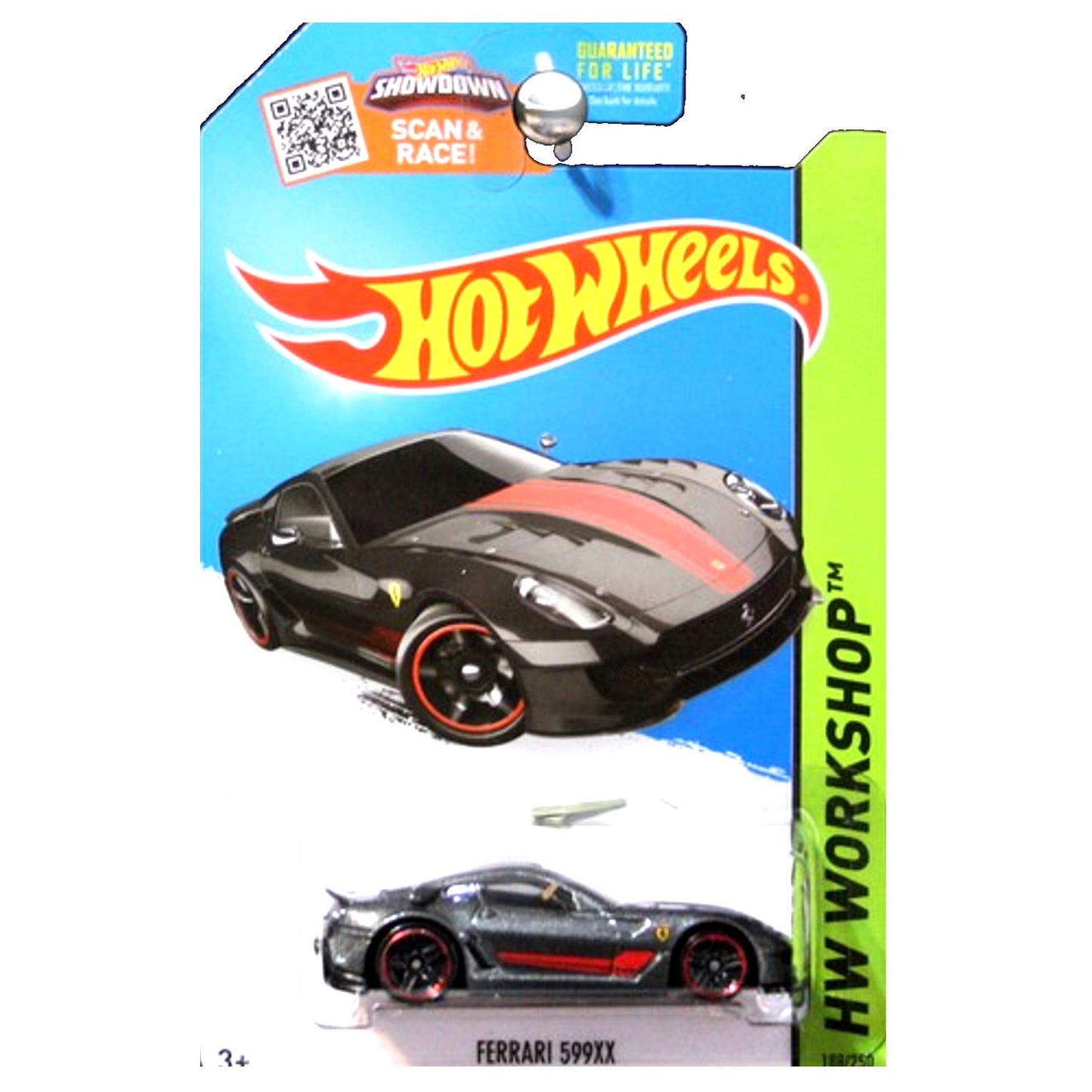 Hot Wheels 2015 HW Workshop Ferrari 599XX 188/250, Dark Gray