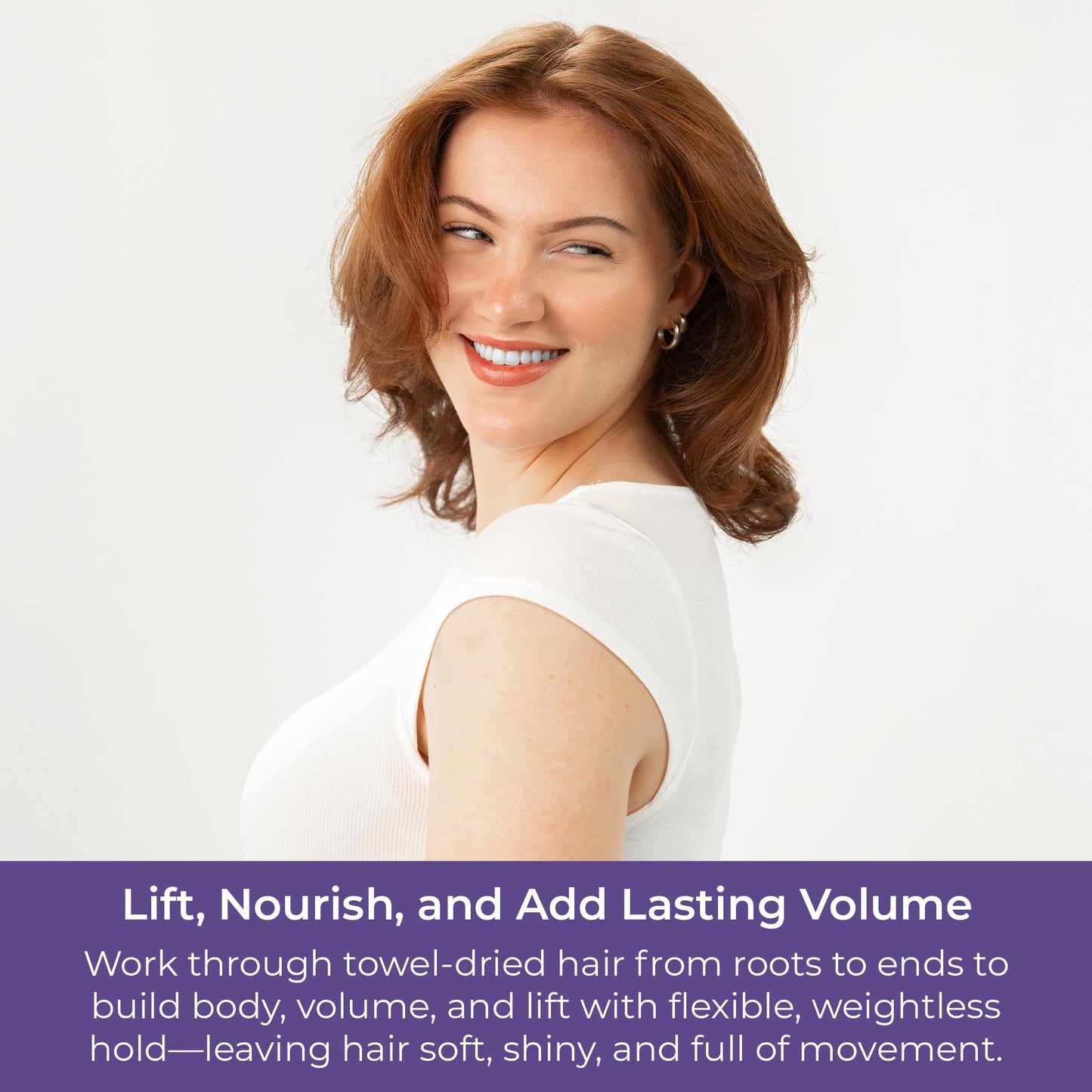 CIBU Volumizing Mousse | Travel Size Fine Hair Thickening Mousse | Strong Hold | Ultra Lightweight | Shine | Nutrient-Rich Aloevera, Rice Protein