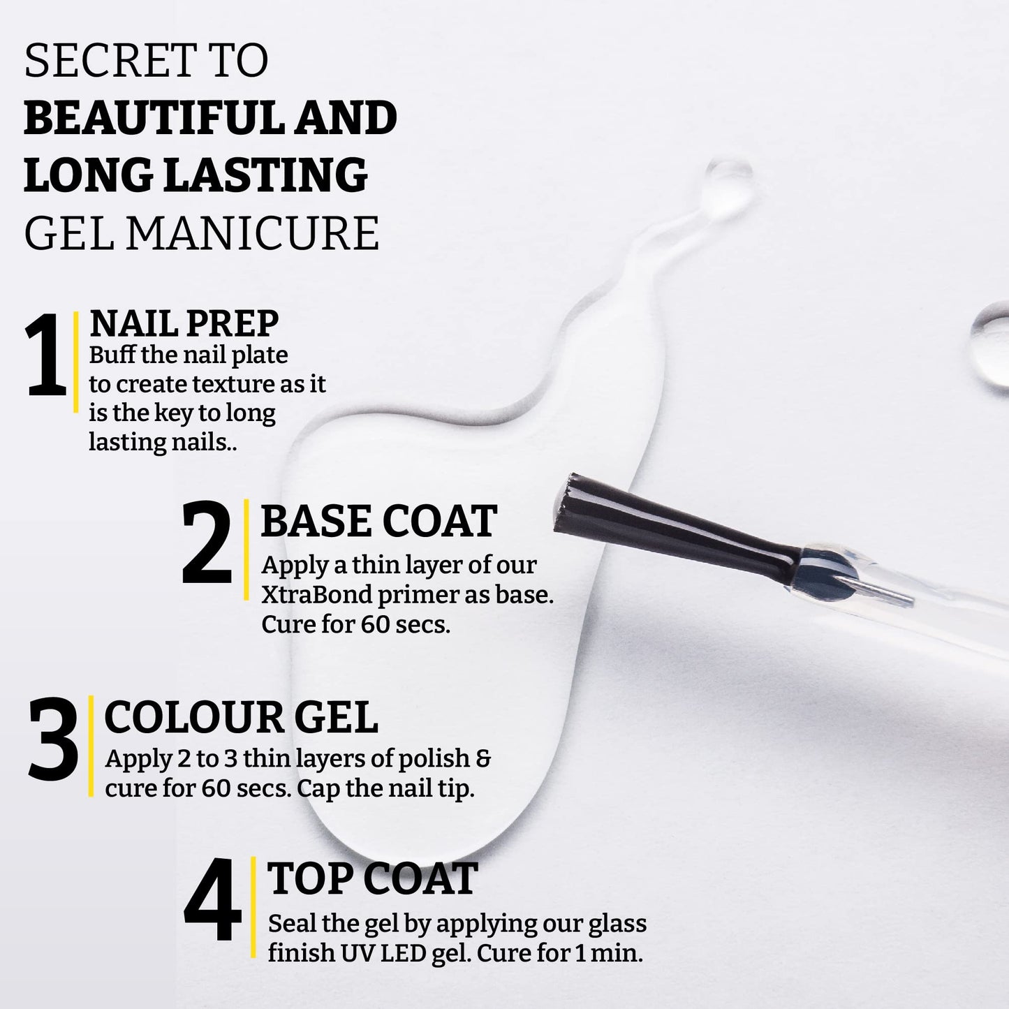 Mia Secret Glass Finish UV-LED Gel 0.5 Fl. oz - 15mL Beauty & Personal Care Mia Secret