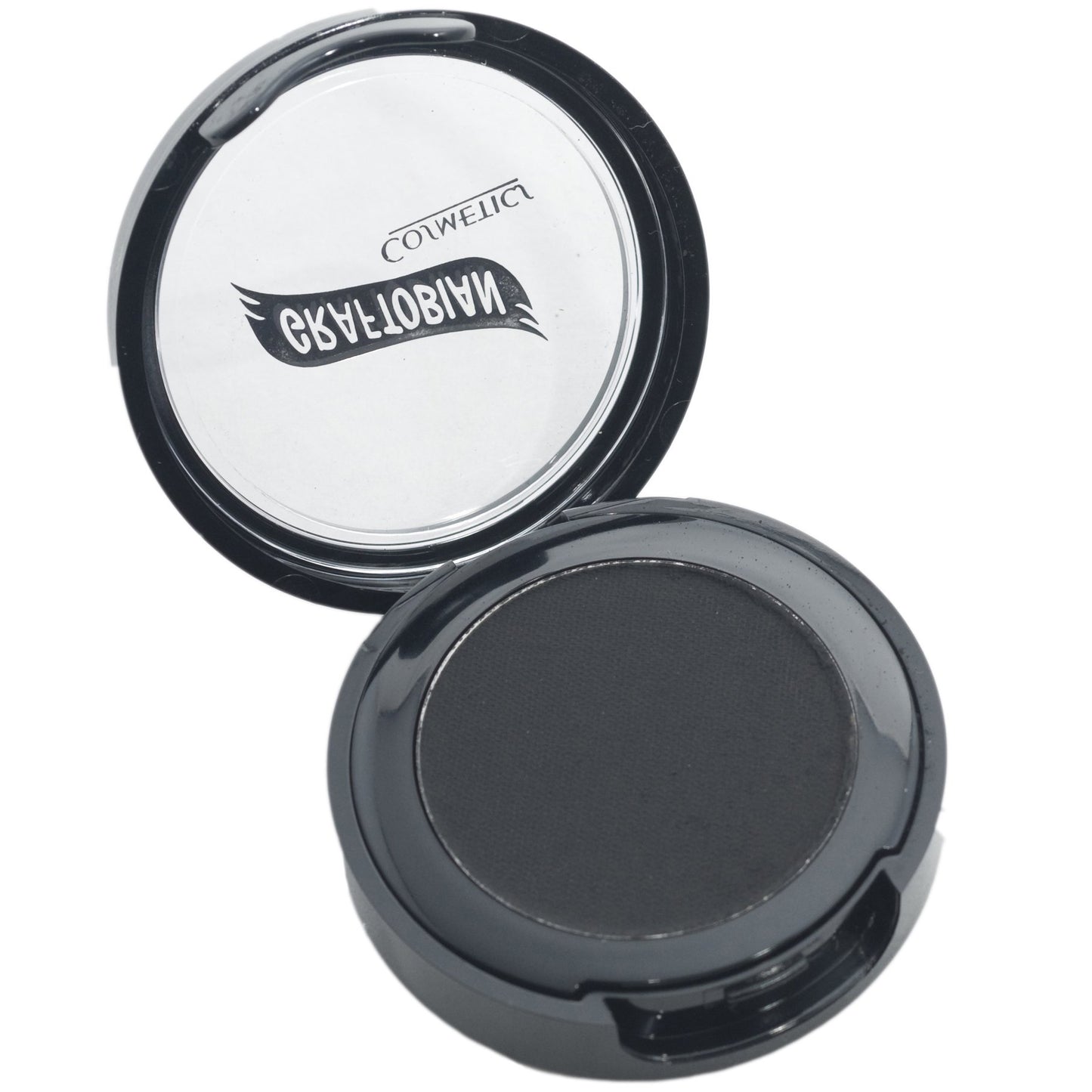 Graftobian Jet Black Cake Eyeliner - Smudge Proof, Long Lasting, Water Activated Pressed Powder Eyeliner for Bold Graphic Liner or Subtle Tightline