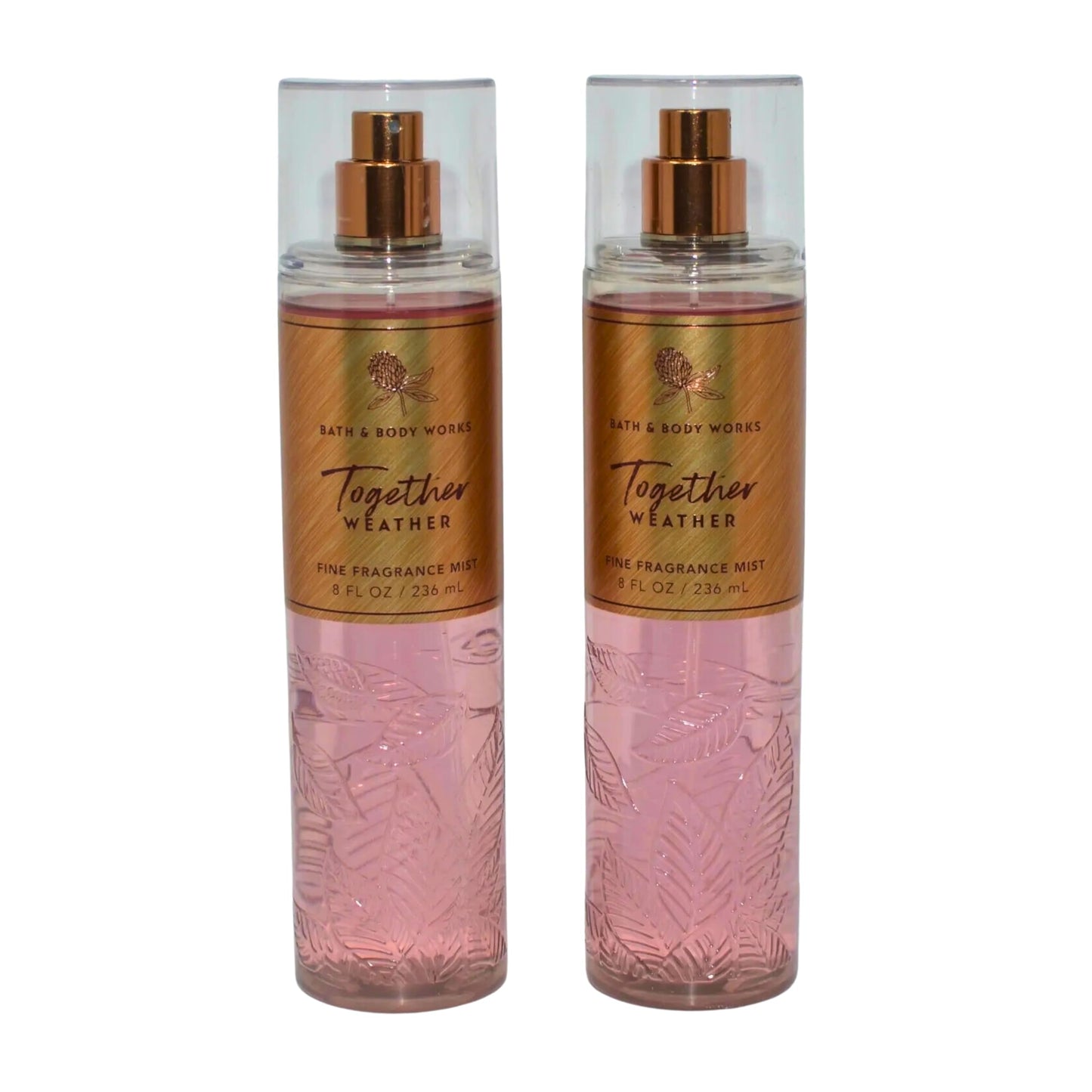 Bath & Body Works Fine Fragrance Mist, Set of 2 Bottles, 8oz Per Bottle (Together Weather)