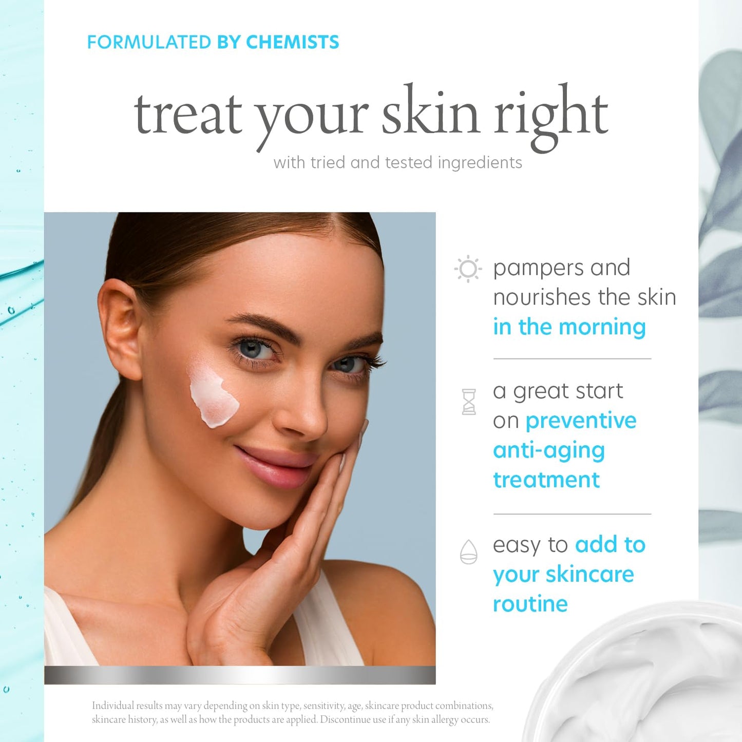 Pure Formula Hyaluronic Acid & Vitamin E Daily Face Moisturizer - Reduce Acne Scars, Fines Lines, Wrinkles, Hydrating Day Cream - Cruelty Free Korean