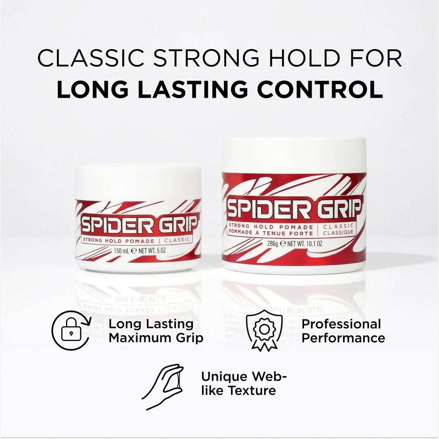 Style Factor Spider Grip Strong Hold Pomade for Men and Women - Castor Oil for High Shine and Long-Lasting Control for Braids, Locs, Twists