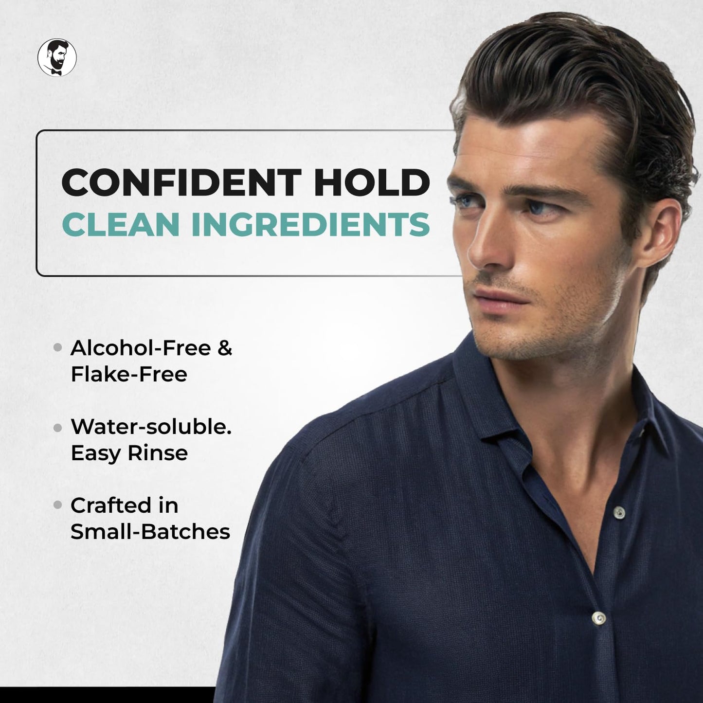 Gentlemen Republic 8oz Refined Hair Gel - Professional Formula for 24 Hour Shine and Hold, Humidity Resistant, 100% Alcohol-Free and Never Flakes