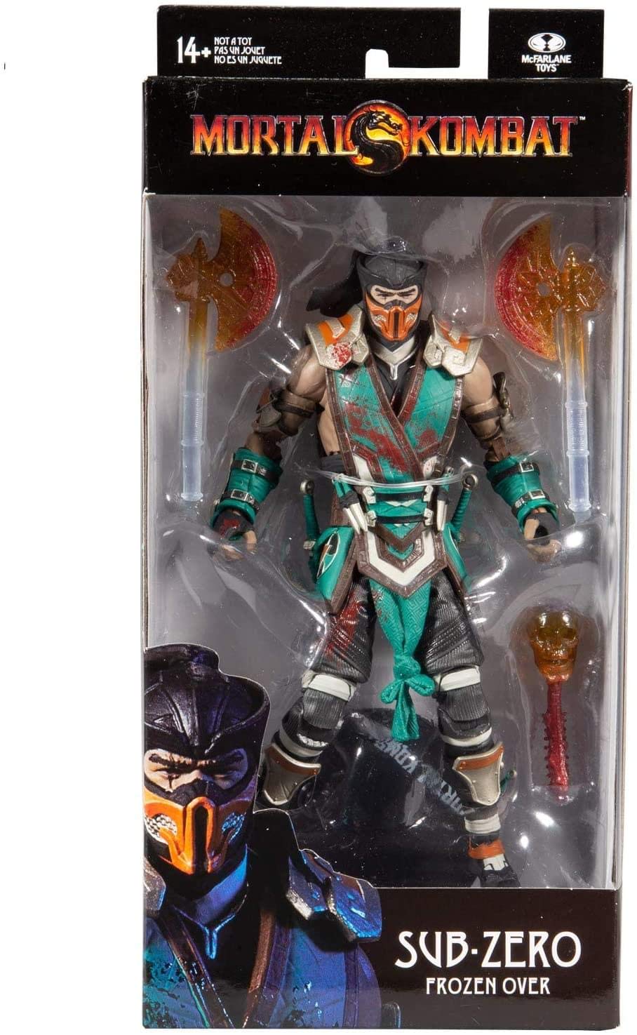 McFarlane Toys Mortal Kombat Sub Zero Bloody Frozen Over Skin 7” Action Figure, Multicolor