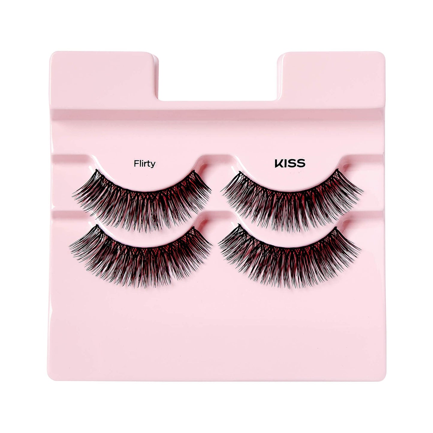 KISS Looks So Natural False Eyelashes Double Pack, Lightweight & Comfortable, Tapered End Technology, Reusable, Cruelty-Free, Contact Lens Friendly