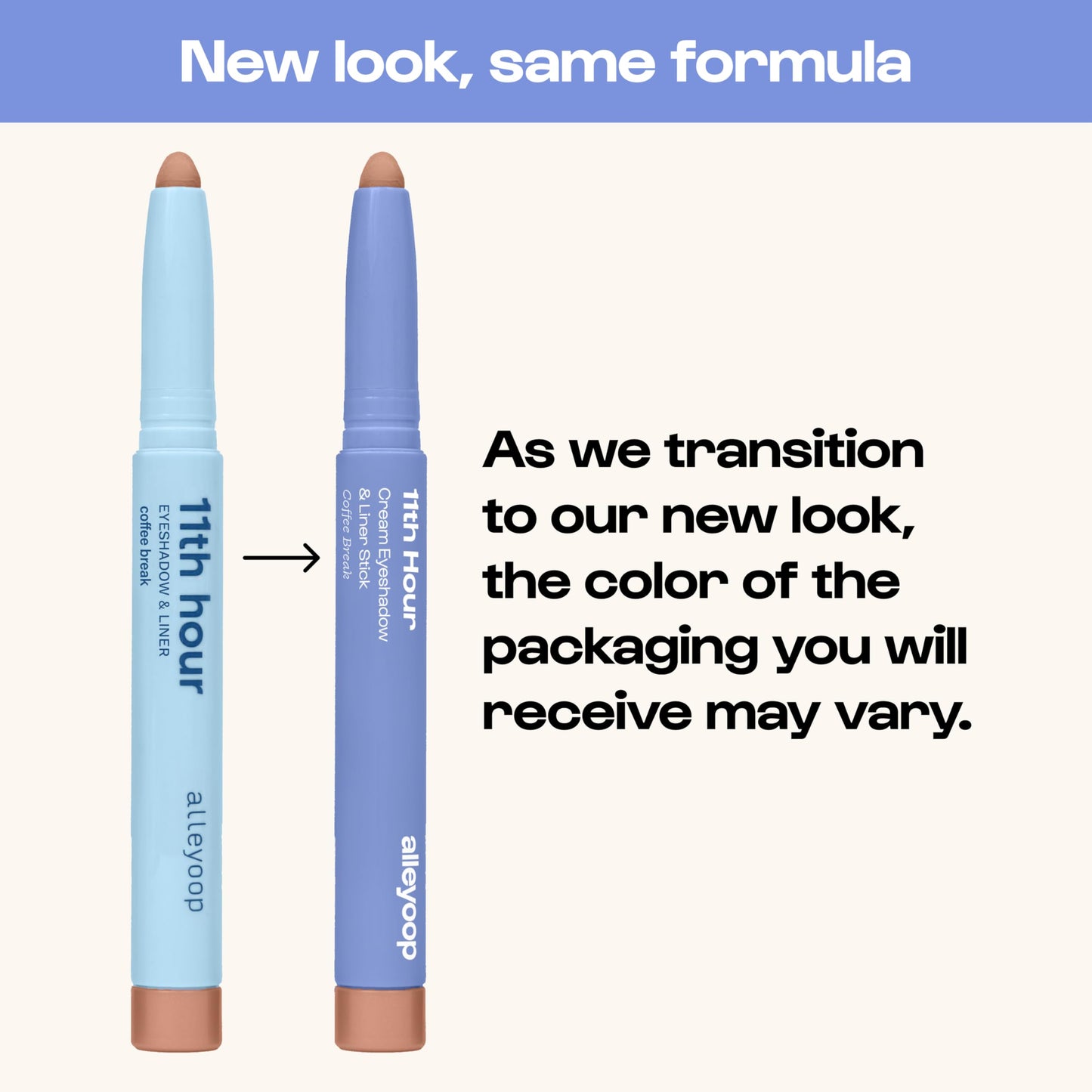 ALLEYOOP 11th Hour Cream Eye Shadow Sticks - Espresso Self (Matte) - Award-winning Eyeshadow Stick - Smudge-Proof and Crease Proof for Over 11 Hours