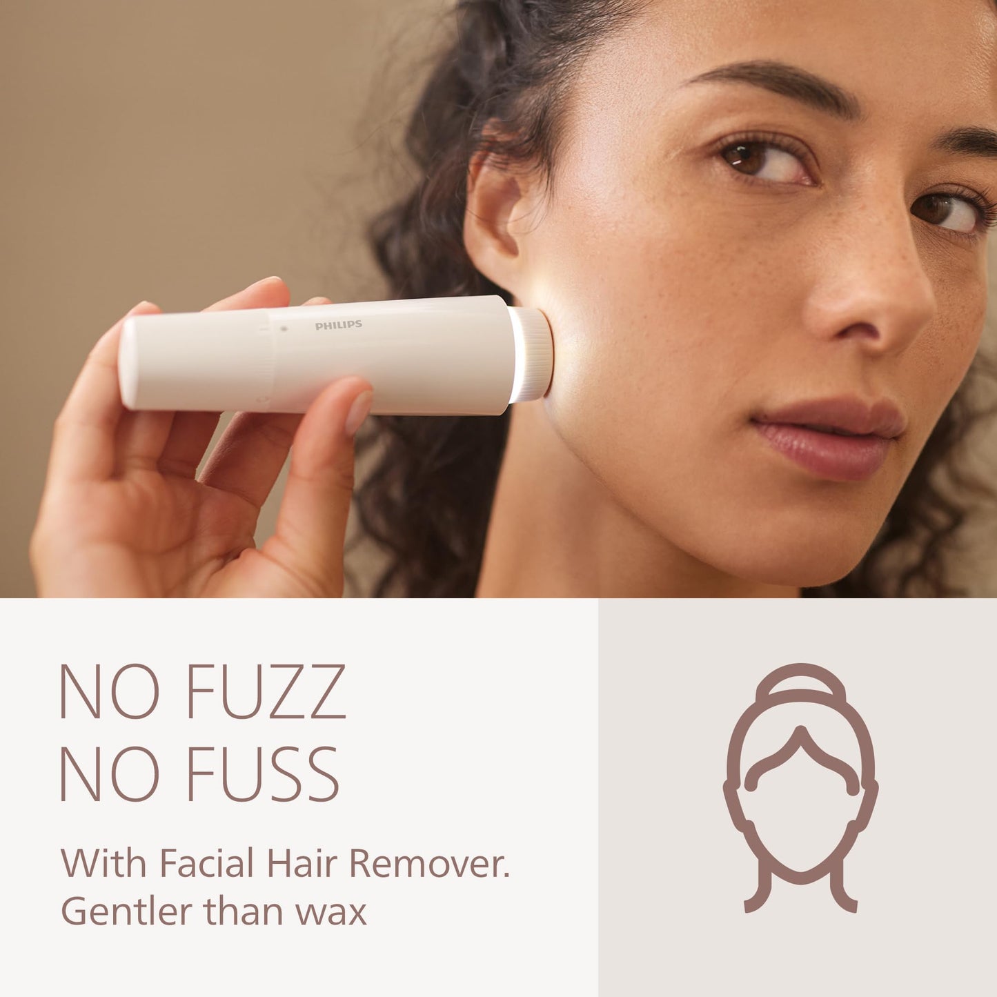 Philips Lady Shaver Series 8000 - Cordless, Wet & Dry Electric Shaver, 3-Blade Shaving System, Flexible Shaving Head, LED Light, for Face, Legs, Body Beauty and Personal Care PHILIPS