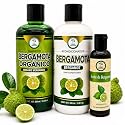 Shampoo Organic Bergamot + Conditioner (16.9 fl oz) with Aloe Vera & Rosemary | SHAMPOO ORGÁNICO BERGAMOTA con Sábila & Romero + Acondicionador 16.9