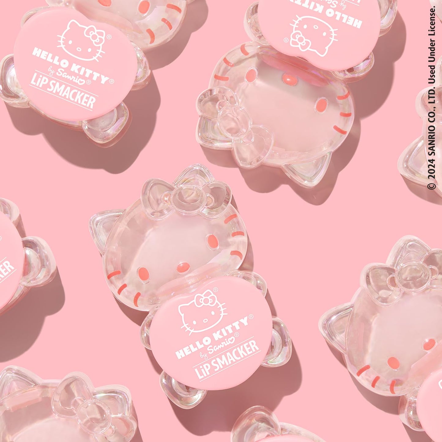 Lip Smacker Hello Kitty Lip Balm, Peach Gummy Flavored Moisturizing, Smoothing Soft Shine, Hydrating & Protecting Fun Tasty Flavors, Cruelty-Free Beauty and Personal Care Lip Smacker