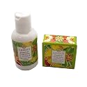 Greenwich Bay Trading Company Destination Collection Bundle: Tahiti - 2oz Mini Wrapped Soap Block + 2oz Mini Shea Butter Lotion