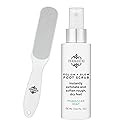 Dermasuri - Callus Remover Foot Scrub - Exfoliating Feet Spray-on Formula and Reusable Deluxe Sole File - Dead Skin Remover, Callus Rasp Scrubber