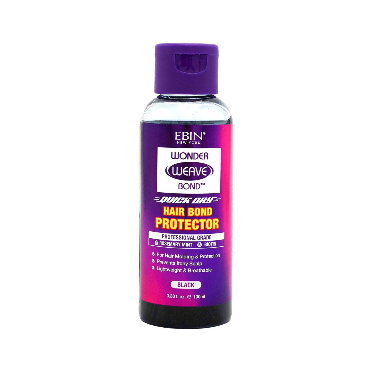 EBIN NEW YORK WONDER WEAVE BOND HAIR BOND PROTECTOR - BLACK 3.38 fl.oz(100ML)