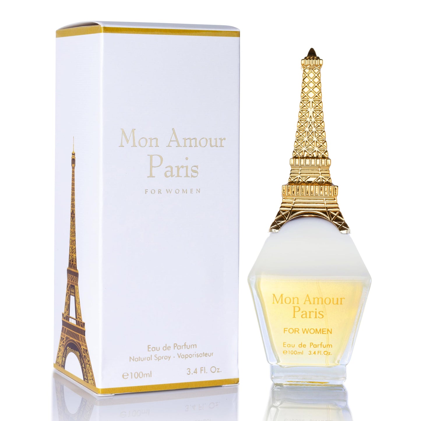 Mon Amour Paris for Women Eau De Parfum - Floral & Fruity - Ylang-Ylang, Damascus Rose, Jasmine - Classy & Elegant fragrance for Woman - Suitable