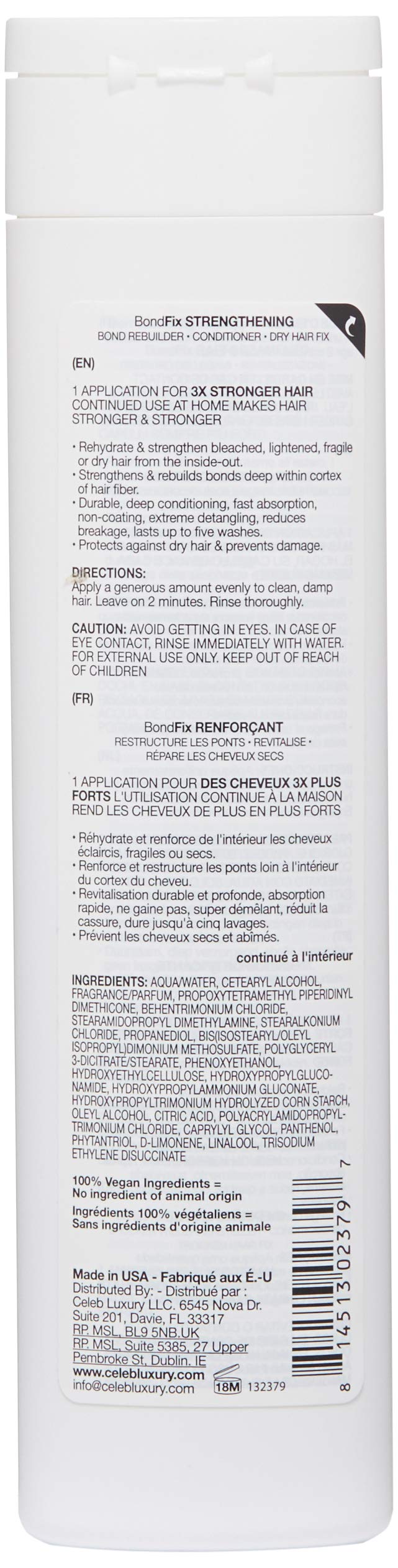 Celeb Luxury Moisturizing Hair Conditioner Mask, BondFix Bond Rebuilder Daily Hydration, Deep Hair Conditioner Treatment For Strong Healthy Hair