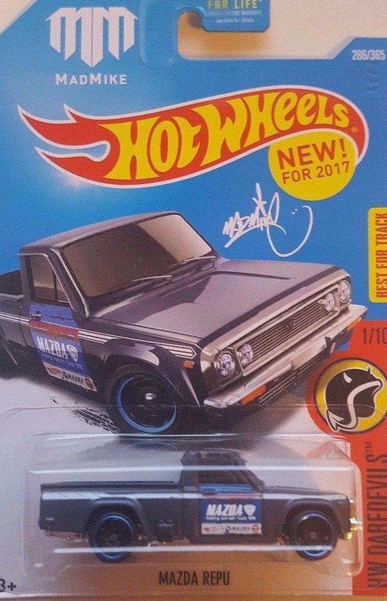 Hot Wheels 2017 HW Daredevils Mad Mike Mazda Repu 286/365, Dark Gray ()