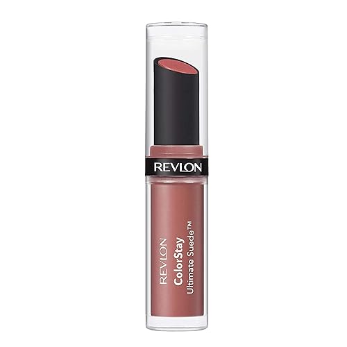 REVLON Lipstick, ColorStay Ultimate Suede Lipstick, High Impact Lip color with Moisturizing Creamy Formula, Infused with Vitamin E, 055 Iconic, 0.09