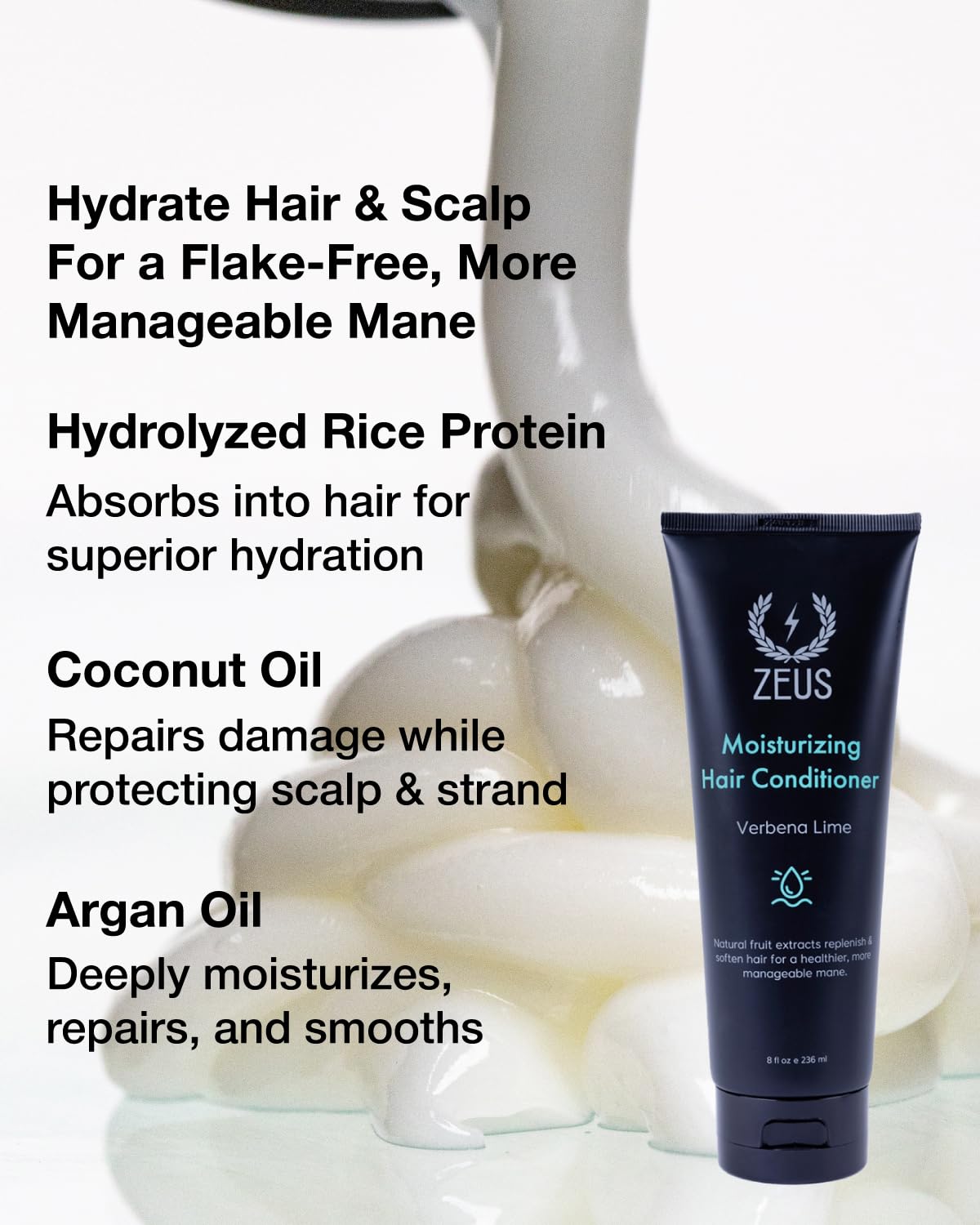 ZEUS Advanced Hair Wash Set for Men, Father’s Day Essential Shampoo & Conditioner Duo with Fruit Extracts & Argan Oil for Smooth, Healthy, Restoring