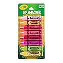 Lip Smacker Crayola Lip Balm Party Pack - 8 Moisturizing Lip Balms, Cotton Candy, Orange, Sherbert, Watermelon, Berry, Apple, Banana, Hydrating
