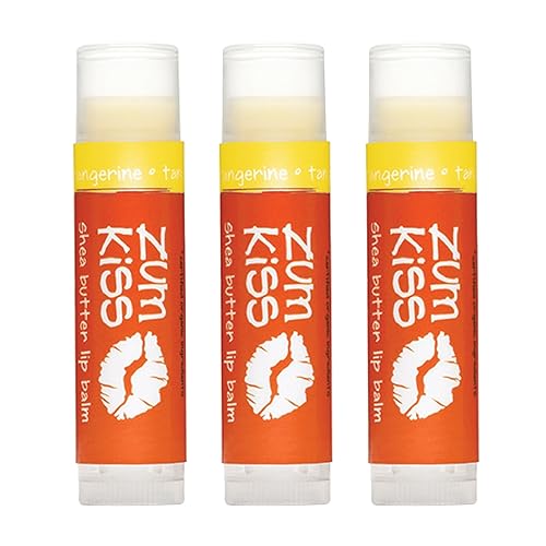 Indigo Wild Zum Kiss Stick - Natural Lip Balm with Organic Beeswax, Sunflower Oil & Vitamin E - Flavored, Hydrating Lip Moisturizer - Tangerine (3