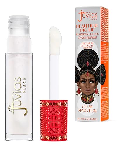 Juvia's Place Beautiful Big Lip Plumper - Clear Sensation | Crystal Clear Gloss with Maximum Plumping Power, & Defined Lips | Hydrating & High-Shine