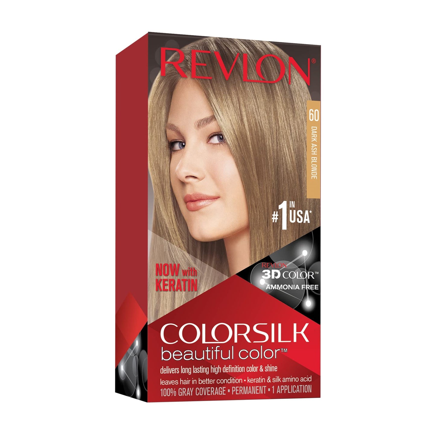 REVLON COLORSILK DARK ASH BLONDE #60 HAIR COLOR