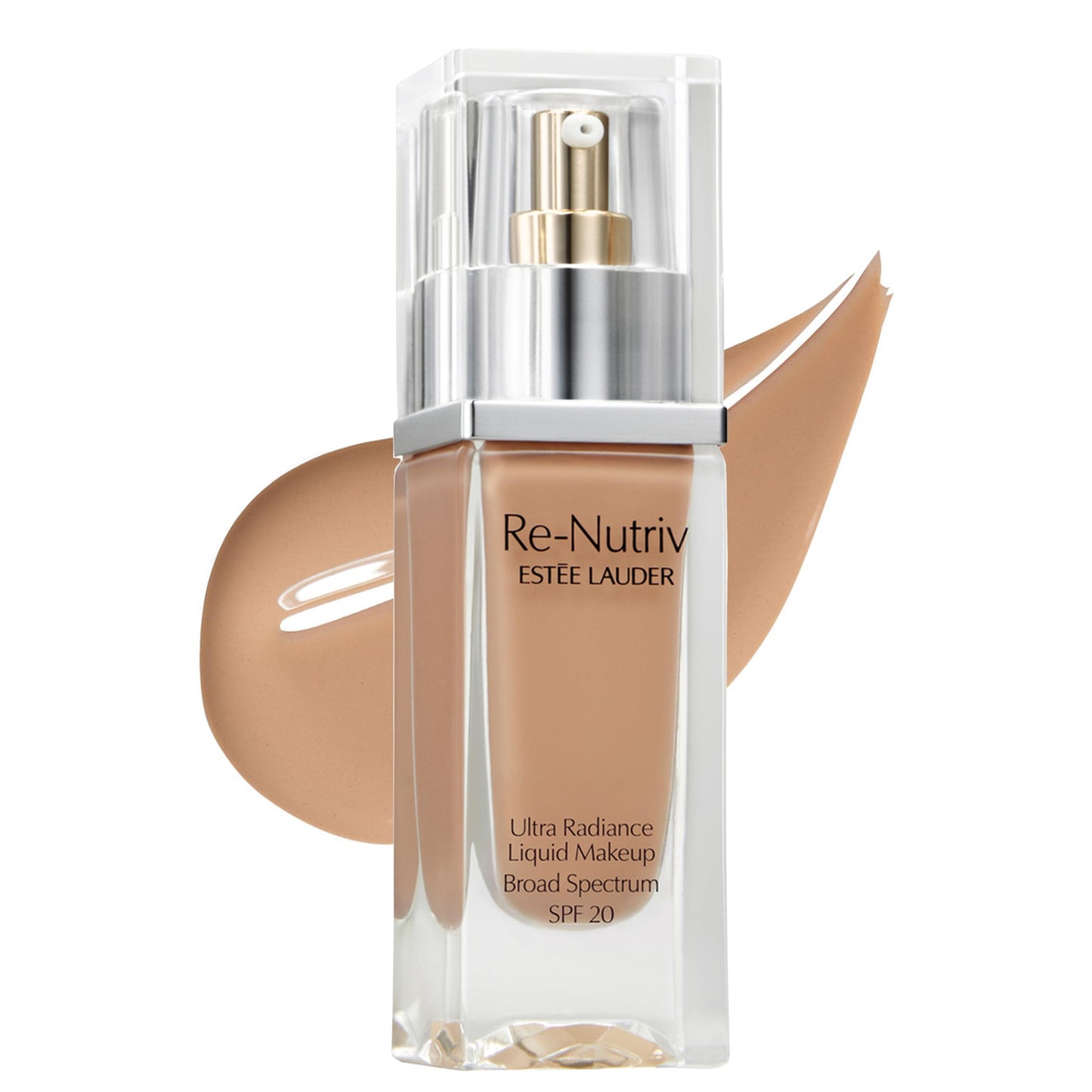 Estée Lauder Re-Nutriv Ultra Radiance Liquid Foundation SPF 20 | Luxurious, Hydrating, Long-Wearing, 1 Fl Oz, 4N1 Shell Beige