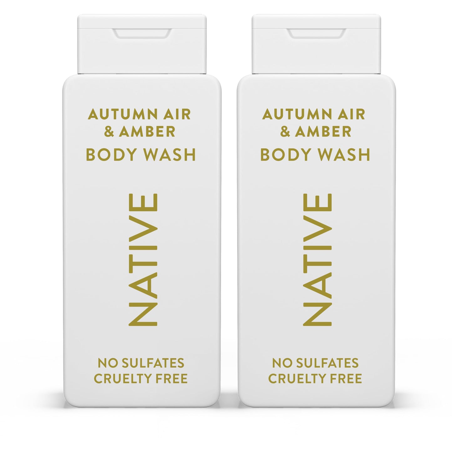 Native Body Wash with Naturally Derived Ingredients - Autumn Air & Amber - Sulfate & Paraben Free - For Women & Men - Skin‑Loving Cleanser - 18 oz Beauty and Personal Care Native Default Title