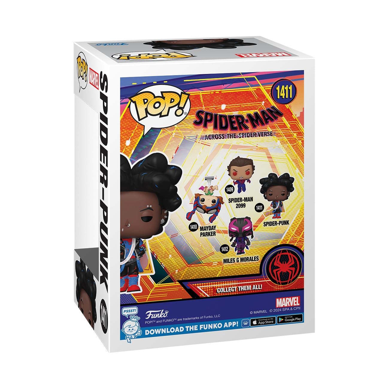 Funko POP! Marvel: Spider-Man Across The Spider-Verse - Spider-Punk - Unmasked - Collectable Vinyl Figure - Gift Idea - Official Merchandise…