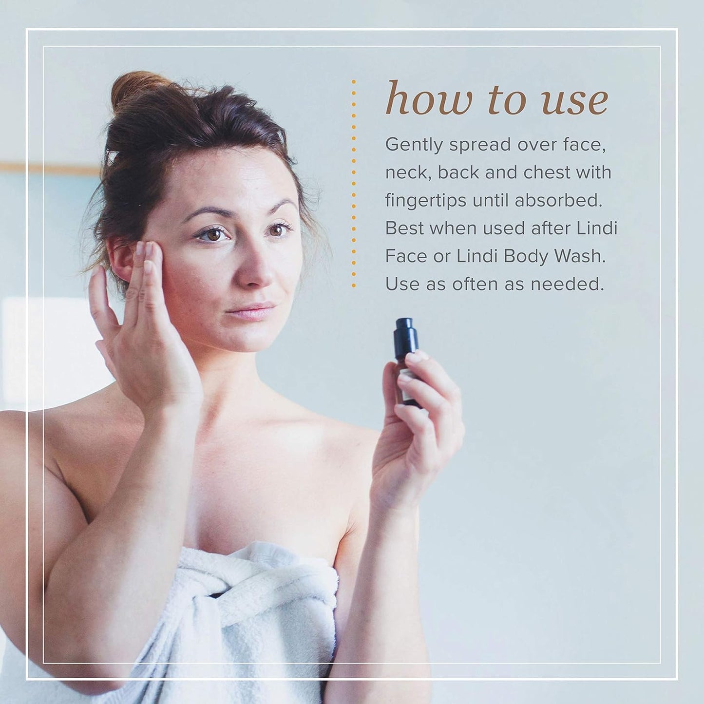 LINDI SKIN Face Serum Citrus - Ultimate Moisture and Comfort To Restore Your Skin Immediately - Reduce Facial Rash, Redness, and Itching - Relieves