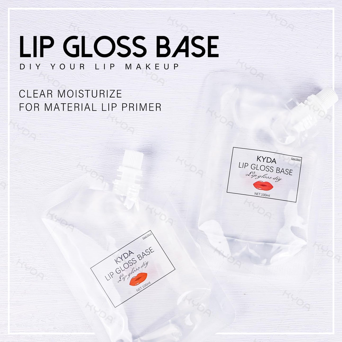 KYDA 200ML Moisturize Lip Gloss Base,Material Lip Makeup Primers, Non-Stick Lipstick Primer Lip Gloss Base for DIY Handmade Lip Balms Lip Gloss-200g