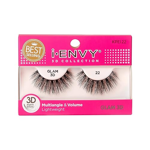 i-Envy False Eyelashes 3D Glam Collection Multi-angle & Volume Lashes