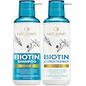 Biotin Shampoo and Conditioner Set with Castor Oil - Sulfate Free Formula to Boost Volume for Thinning Hair - Thickening Ingredients for Men and Women