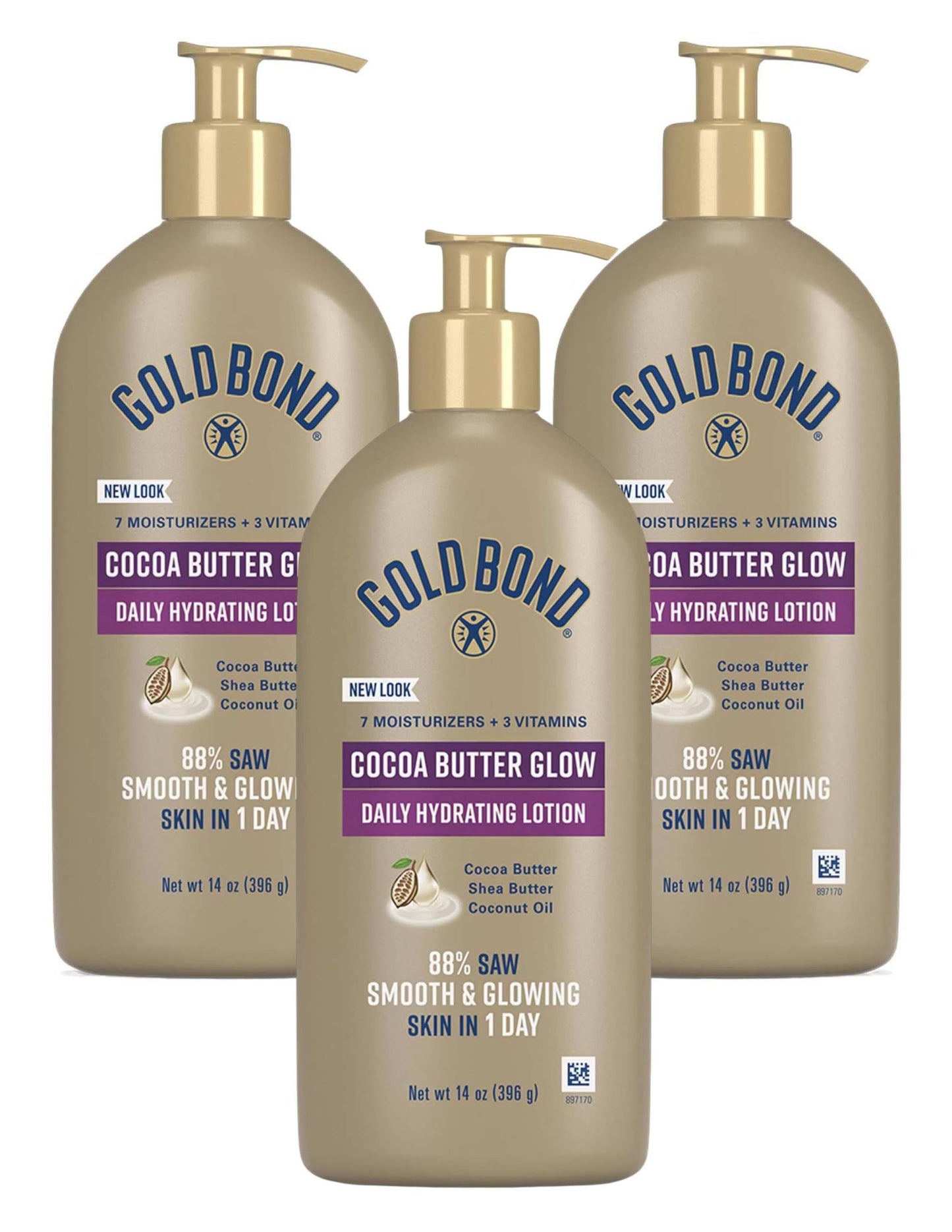 Gold Bond Ultimate Radiance Renewal Cream Oil, 14 Ounce (Pack of 3)