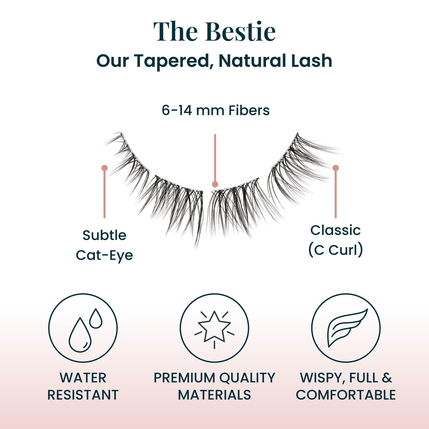 FlutterHabit The Bestie Lashes, 2 Sets of Eyelashes, DIY Lash Extensions, Up to 10 Day Lash Wear, Salon Quality Cluster Eyelashes for a Natural Look…