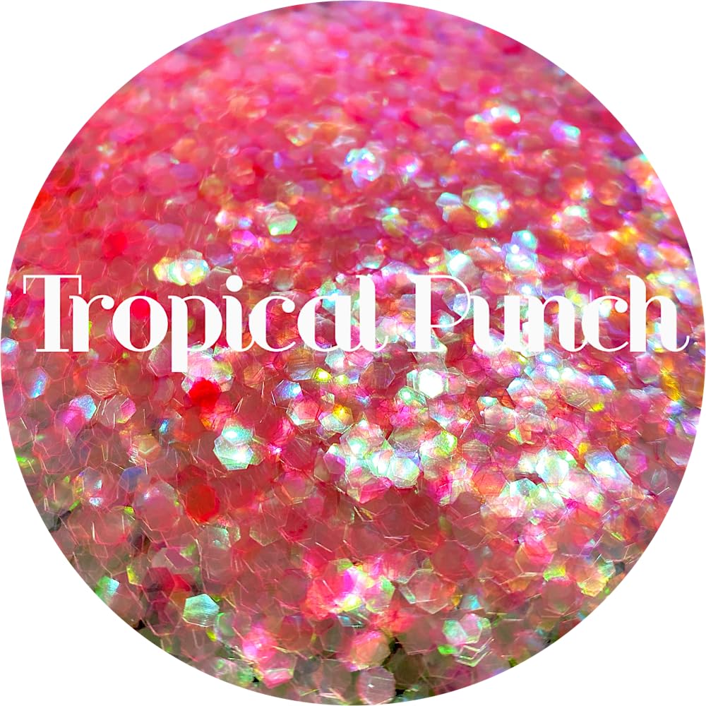 Coral Polyester Glitter | Craft Glitter | Glitter for Arts & Crafts | Tumblers | Cosmetics | Nails | Epoxy Resin Art | Slime | DIY | Body Glitter | 1