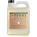 Mrs. Meyer's Hand Soap Refill, Made with Essential Oils, Geranium, 33 Fl. Oz